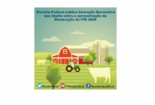 Receita publica Instruo Normativa que dispe sobre a apresentao da Declarao do ITR 2016 ITR
